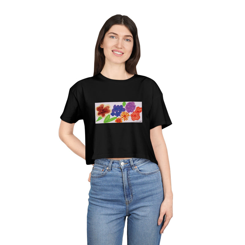 Floral Bold Women's Crop Tee