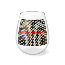 Lady face Stemless Wine Glass, 11.75oz