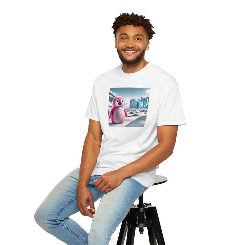 Pink Penguin Unisex Garment-Dyed T-shirt