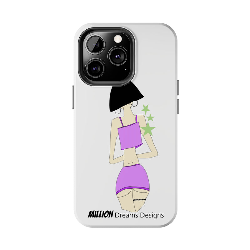 Sexy Girl In Purple Tough Phone Case