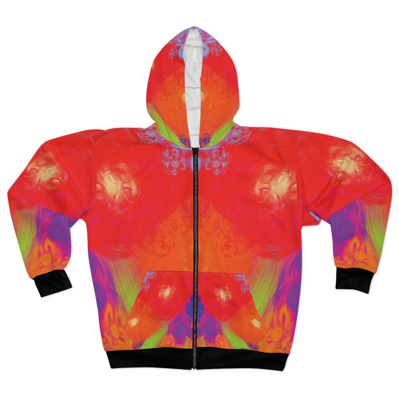 Floral Breeze Unisex Zip Hoodie (AOP)