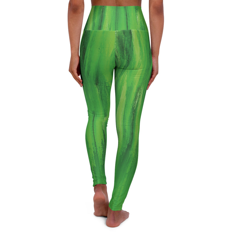 Grinch High Waisted Yoga Leggings (AOP)