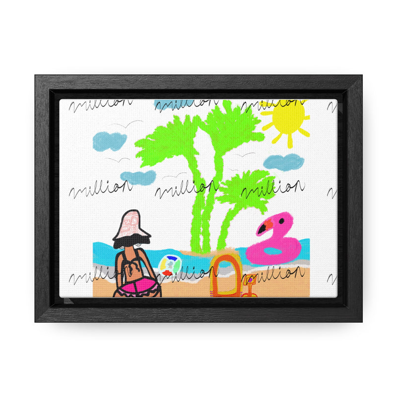 Fun Beach Day Gallery Canvas Wraps, Horizontal Frame