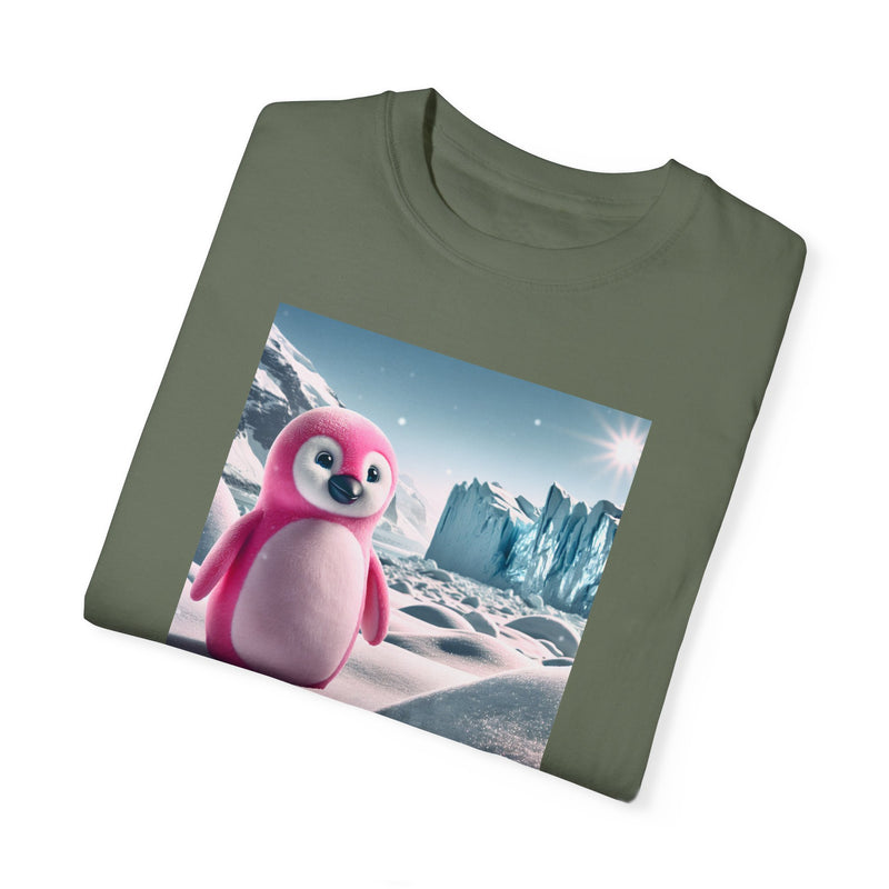 Pink Penguin Unisex Garment-Dyed T-shirt