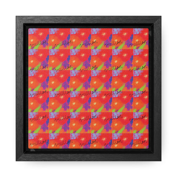 Floral Breeze Gallery Canvas Wraps, Square Frame