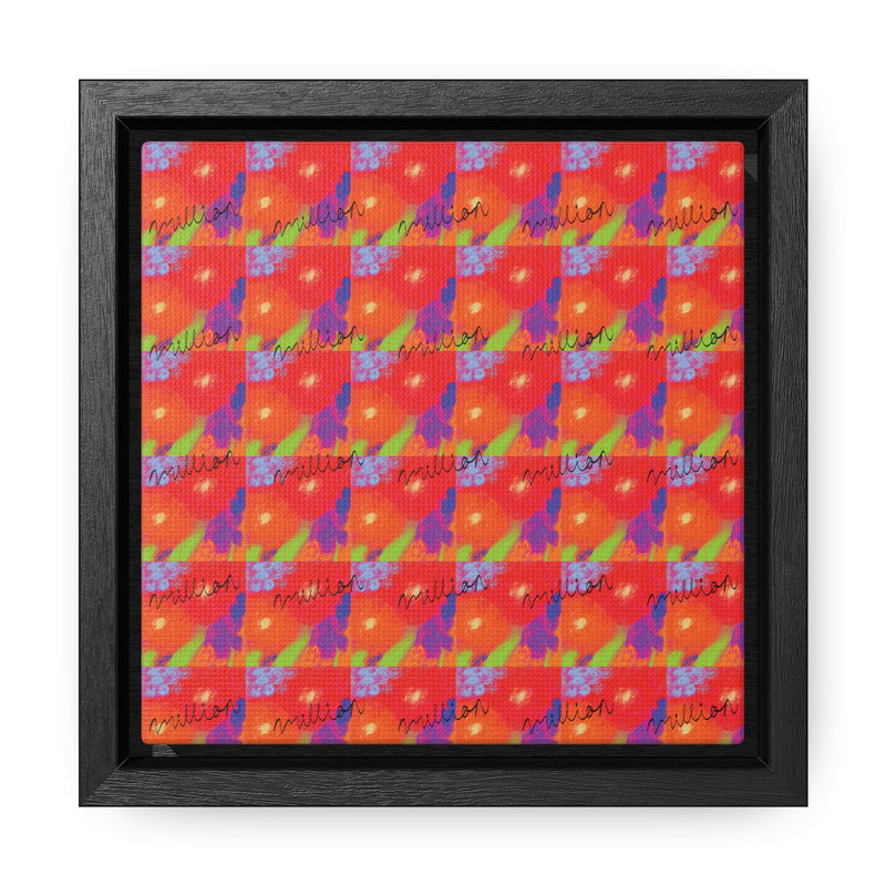 Floral Breeze Gallery Canvas Wraps, Square Frame