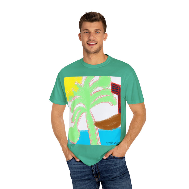 Ocean View Unisex Garment-Dyed T-shirt