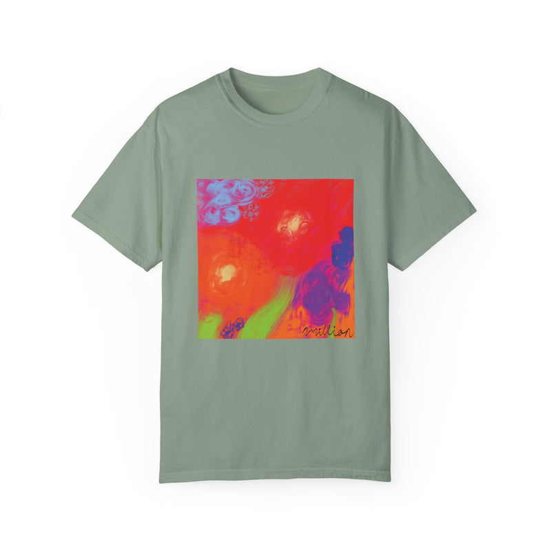 Floral Breeze Unisex Garment-Dyed T-shirt