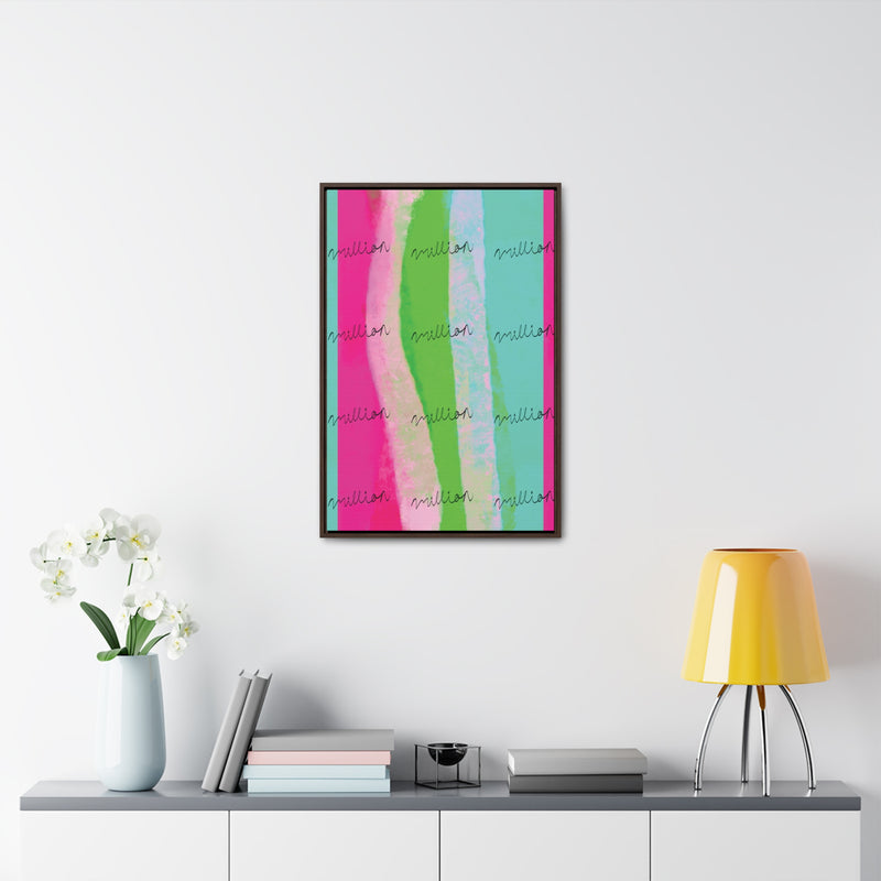 Pretty Neon Gallery Canvas Wraps, Vertical Frame