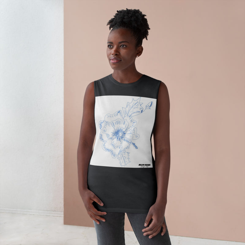 Sketch Flower Unisex Barnard Tank