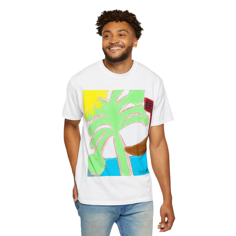 Ocean View Unisex Garment-Dyed T-shirt