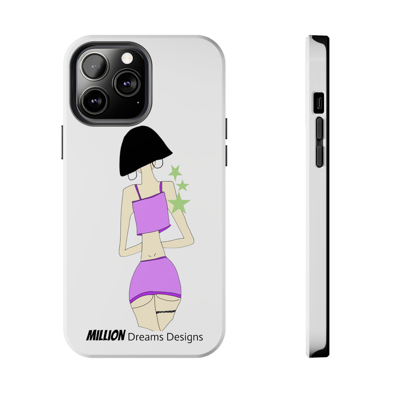 Sexy Girl In Purple Tough Phone Case