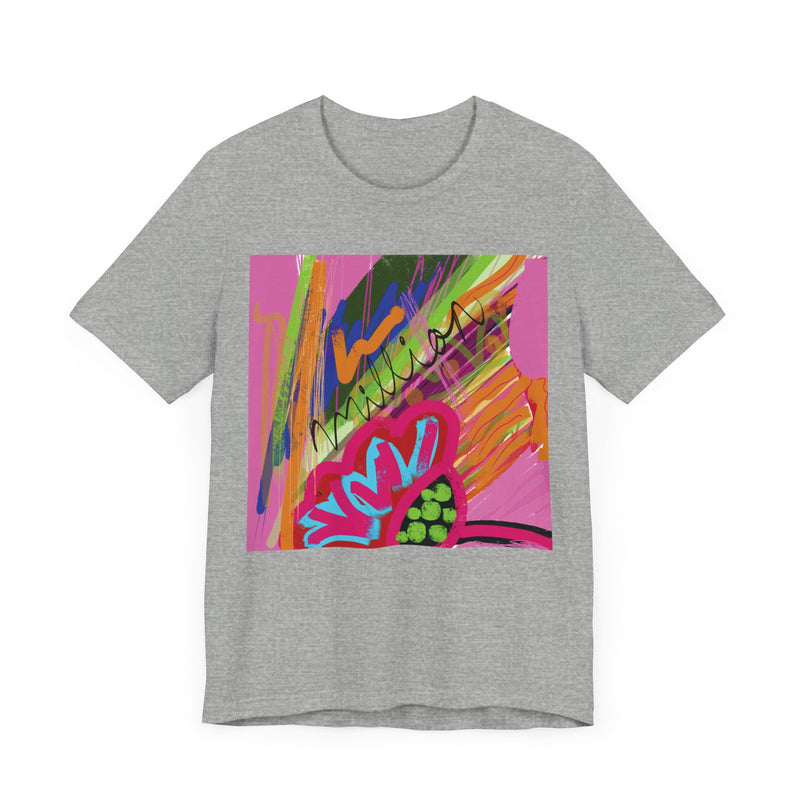 Abstract Frenzy Print  Unisex Jersey Short Sleeve Tee