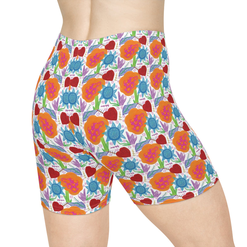 Paint Garden Women's Biker Shorts (AOP)