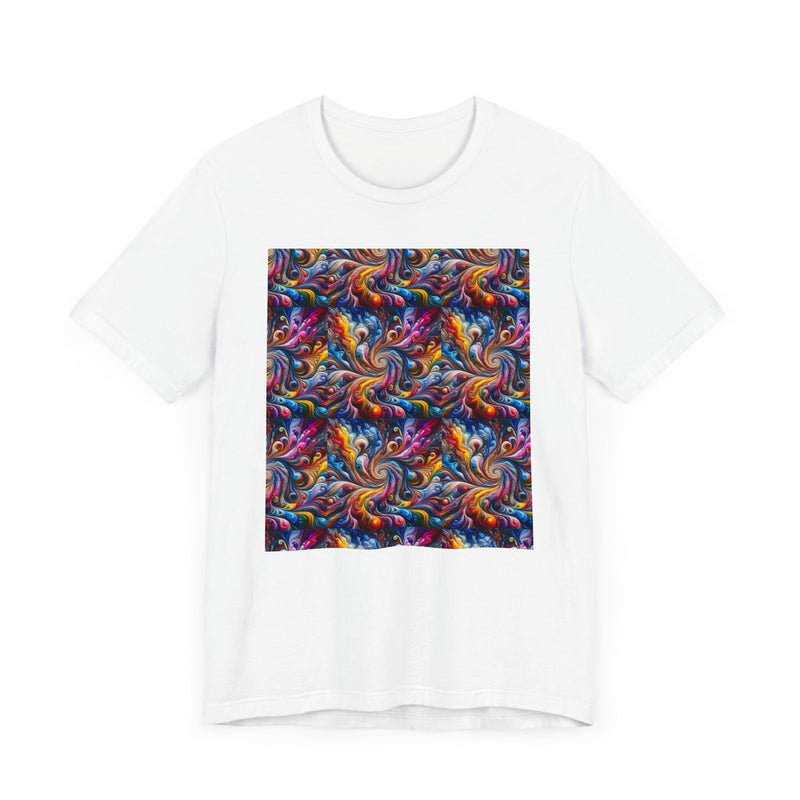 Psychedelic Print Unisex Jersey Short Sleeve Tee