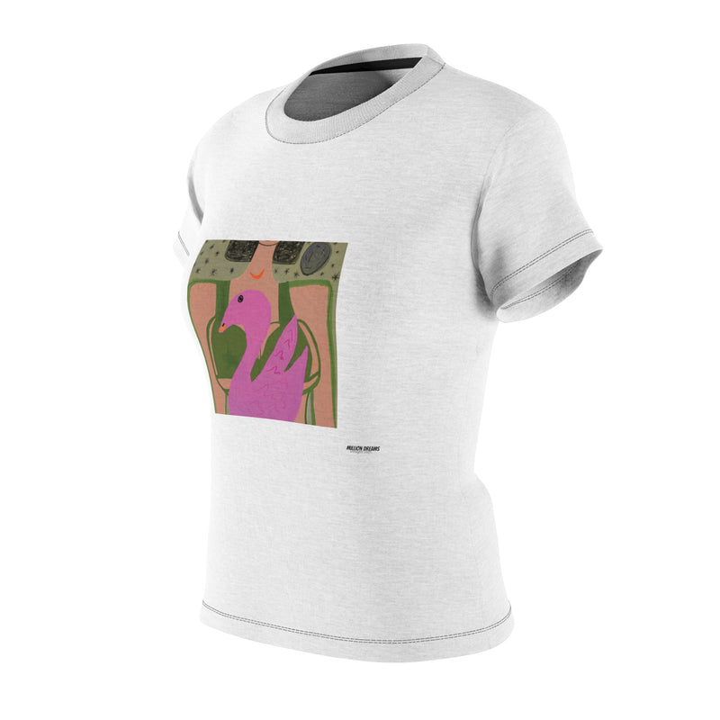 Lady & Flamingo Women's Cut & Sew Tee (AOP)