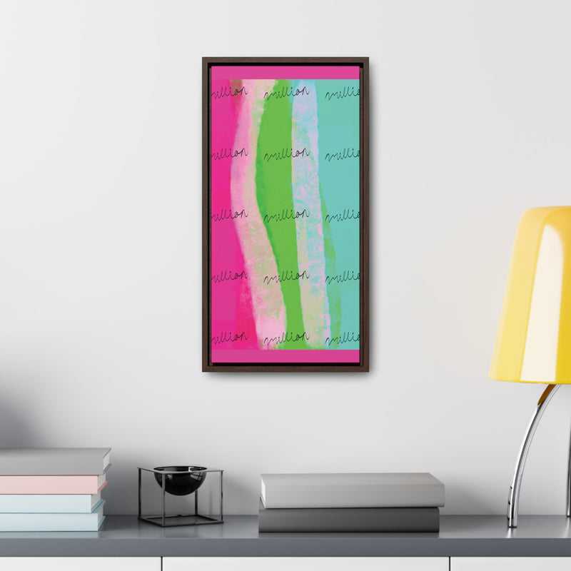 Pretty Neon Gallery Canvas Wraps, Vertical Frame