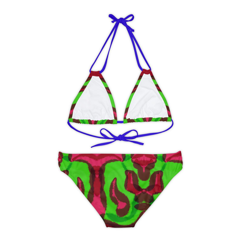 tye dye Strappy Bikini Set (AOP)