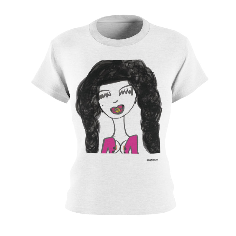 Girl with pacifier Cut & Sew Tee (AOP)