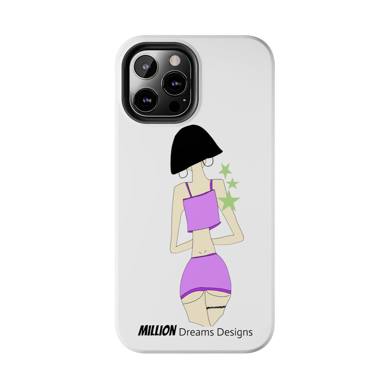 Sexy Girl In Purple Tough Phone Case