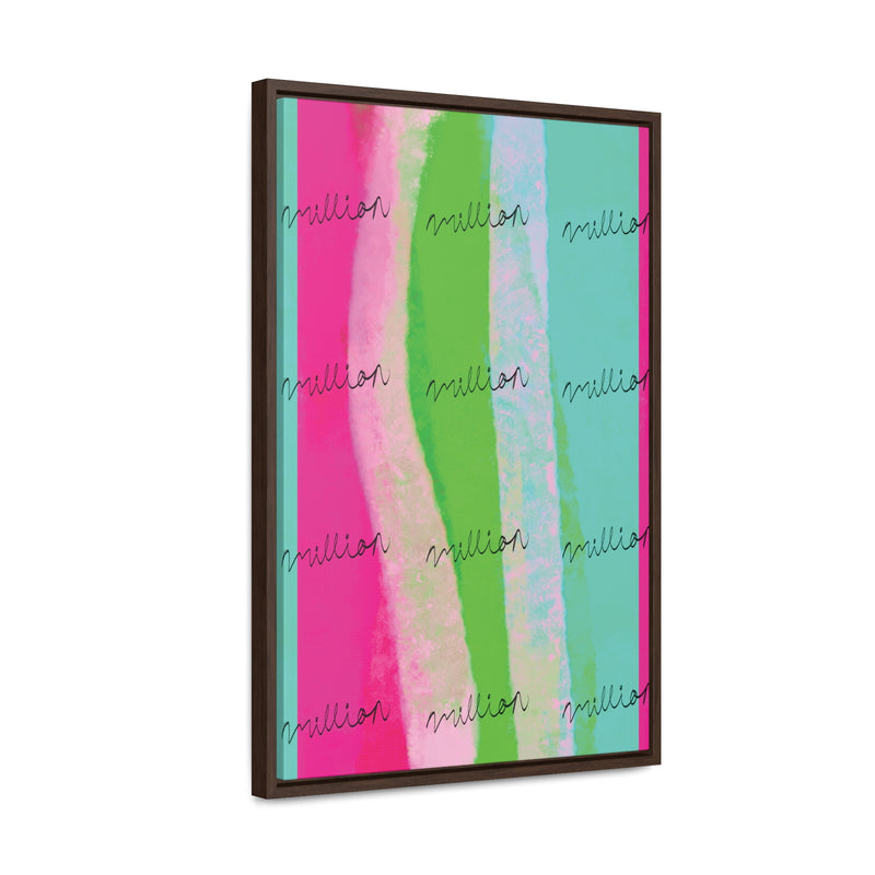 Pretty Neon Gallery Canvas Wraps, Vertical Frame