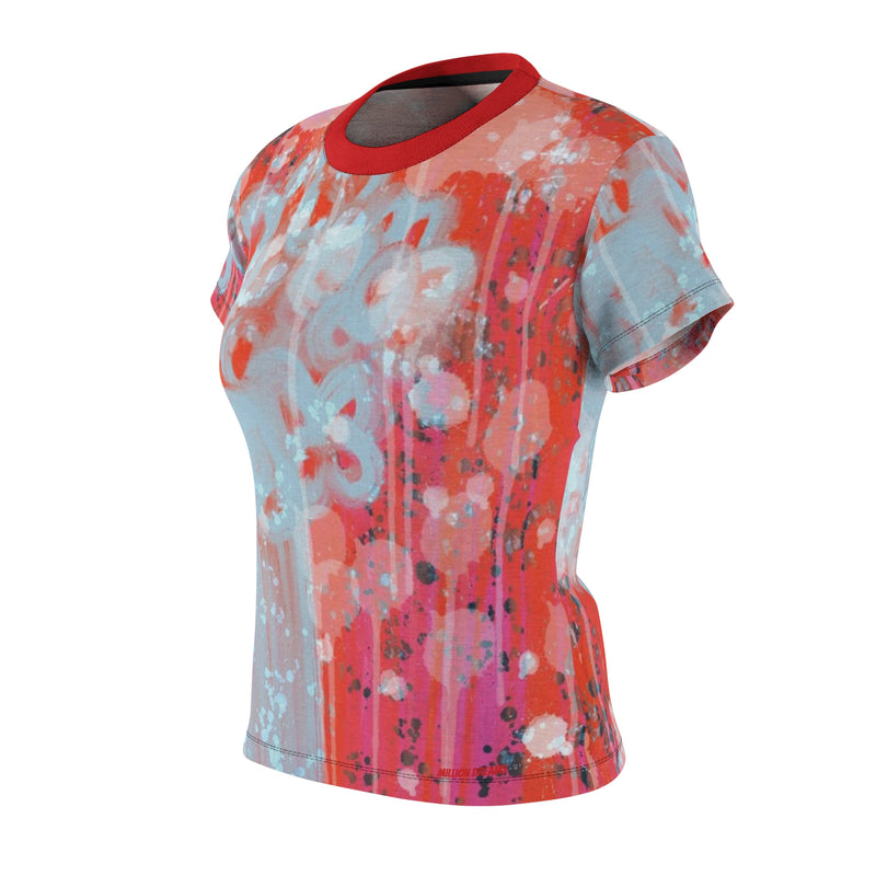 Ice Glaze Portrait Women's Cut & Sew Tee (AOP)