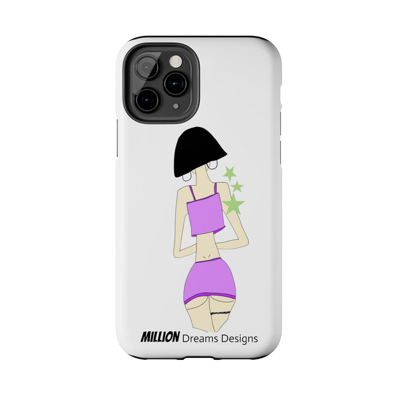 Sexy Girl In Purple Tough Phone Case