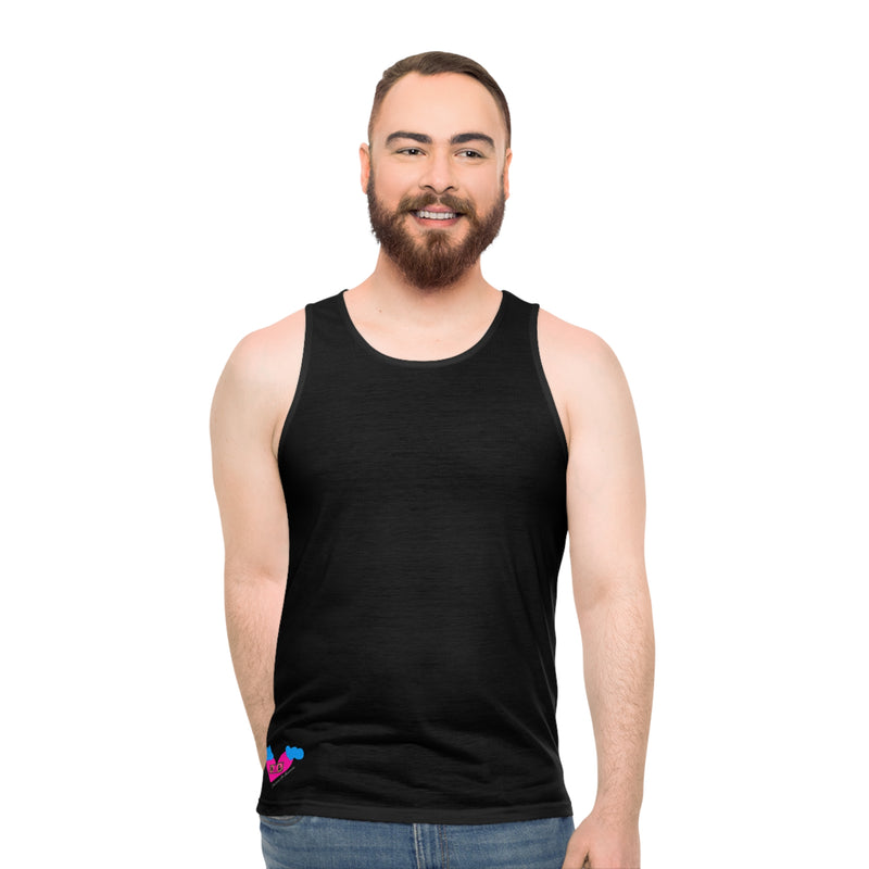 Success Is Inevitable Heart Unisex Tank Top (AOP)