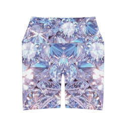 Shine Bright Like A Diamond High Waisted Yoga Shorts (AOP)