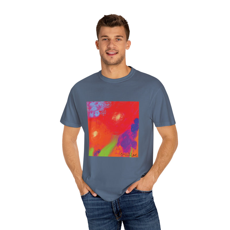 Floral Breeze Unisex Garment-Dyed T-shirt