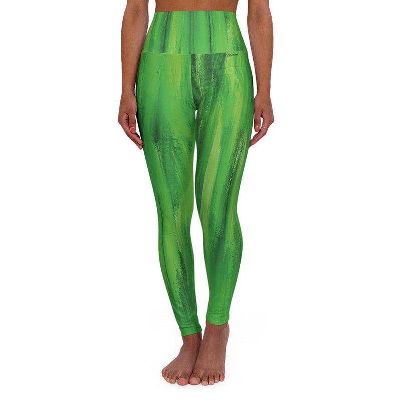 Grinch High Waisted Yoga Leggings (AOP)