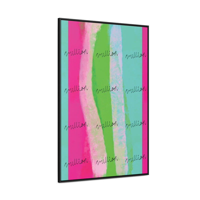 Pretty Neon Gallery Canvas Wraps, Vertical Frame