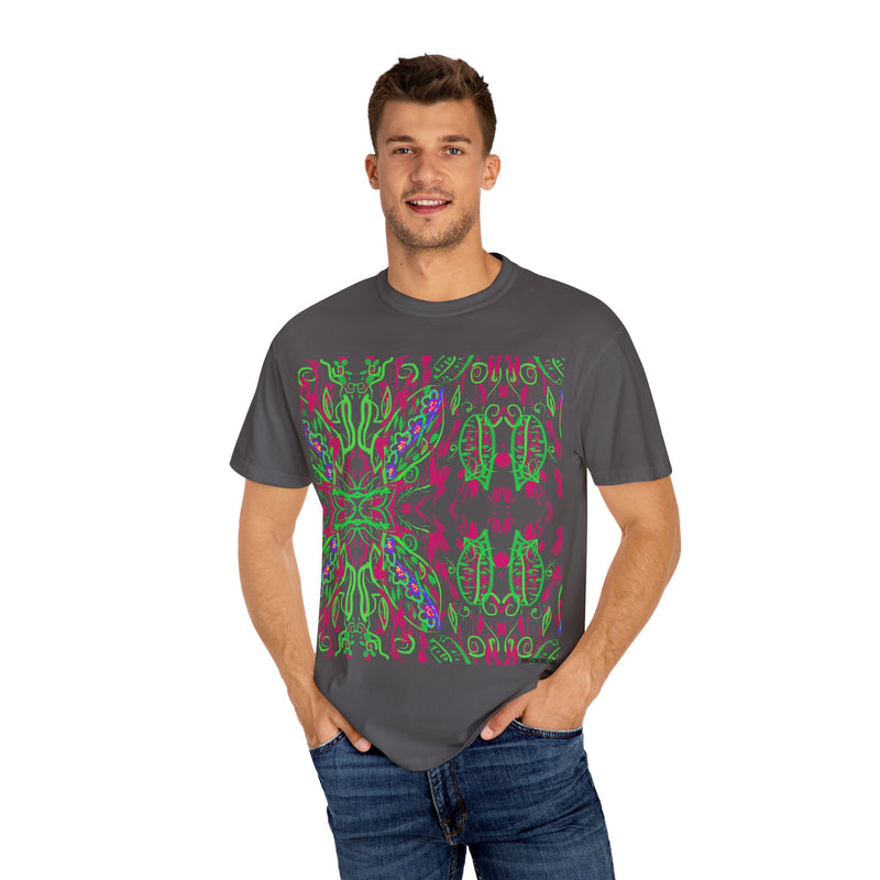 Leafs Neon Unisex Garment-Dyed T-shirt