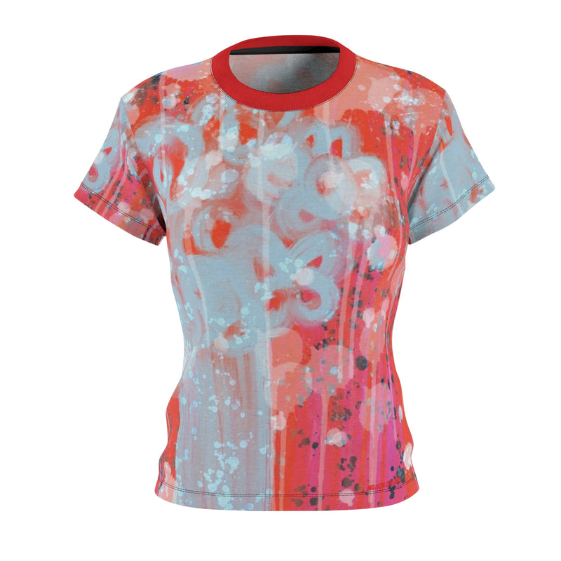 Ice Glaze Portrait Women's Cut & Sew Tee (AOP)