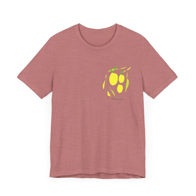 Lemon Yellow Unisex Jersey Short Sleeve Tee