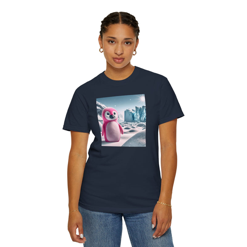 Pink Penguin Unisex Garment-Dyed T-shirt