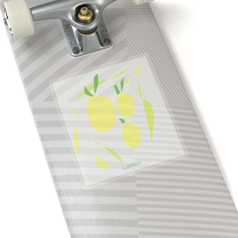 Lemon Yellow Kiss-Cut Stickers