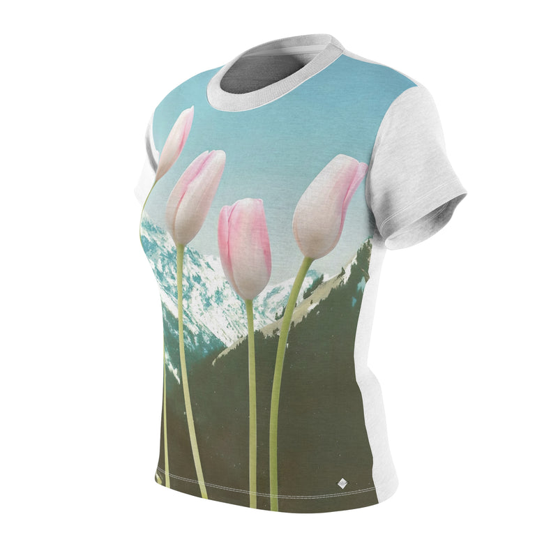 Mountain & Roses Women's Cut & Sew Tee (AOP)