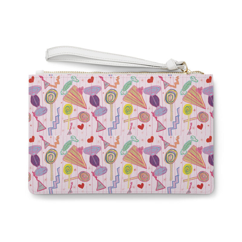 Sweet Treats Print Clutch Bag