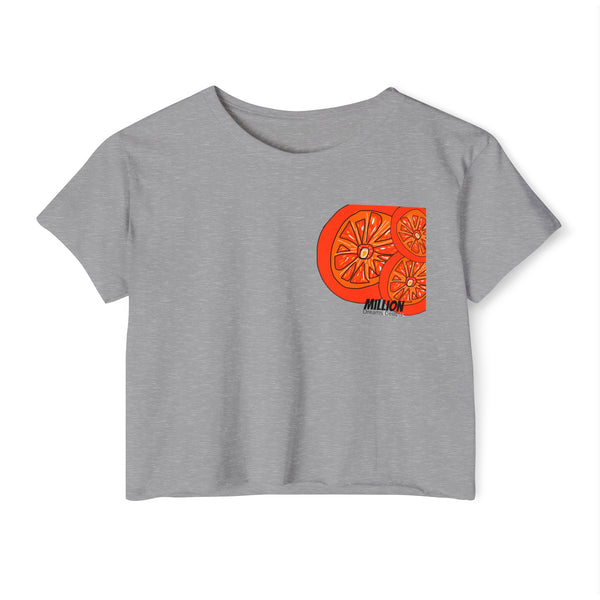 Tangie  Orange Women's Festival Crop Top