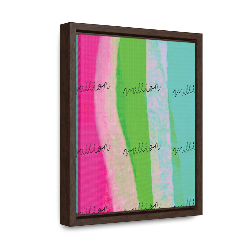 Pretty Neon Gallery Canvas Wraps, Vertical Frame