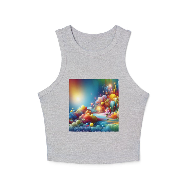 Perservarance is the key Women's Micro Rib Racer Tank Top