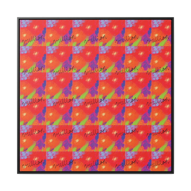 Floral Breeze Gallery Canvas Wraps, Square Frame