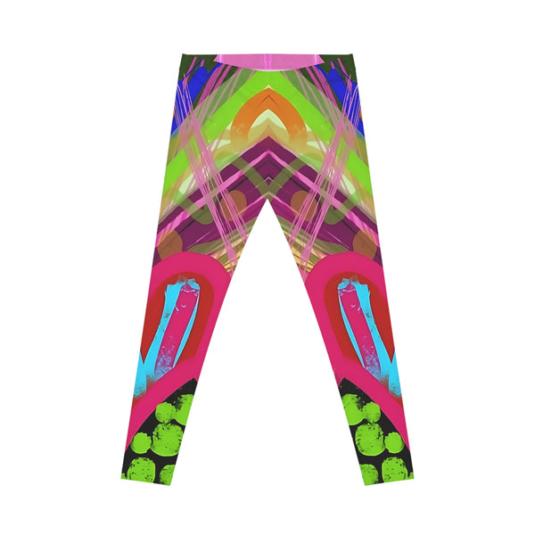 Abstract Frenzy Print Women's Casual Leggings (AOP)