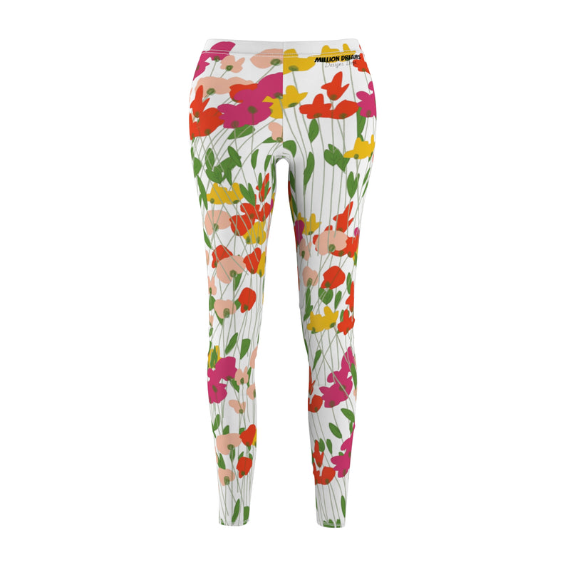 Freestyle Flowers women's Cut & Sew Casual Leggings (AOP)