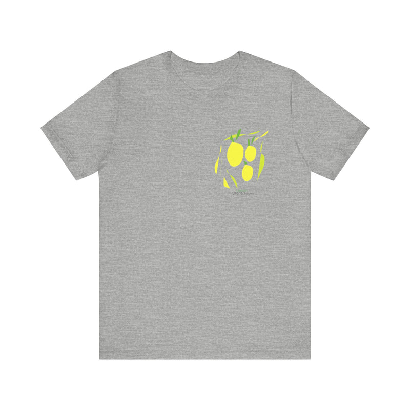 Lemon Yellow Unisex Jersey Short Sleeve Tee