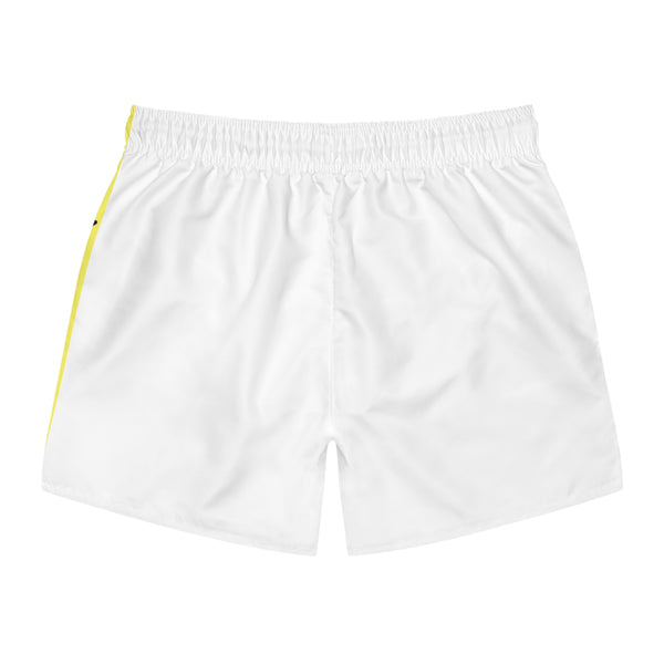 Yellow Flora Swim Trunks (AOP)