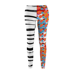 Paint Garden4 Women's Cut & Sew Casual Leggings (AOP)