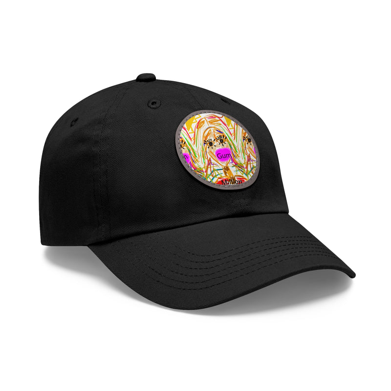 Gum Hat with Leather Patch (Round)