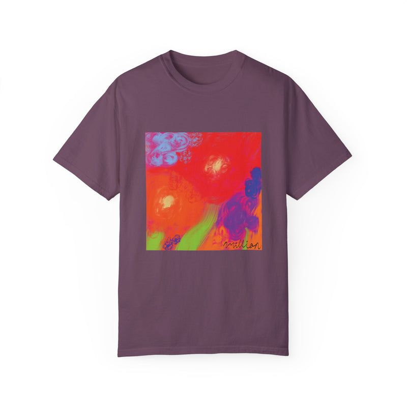 Floral Breeze Unisex Garment-Dyed T-shirt